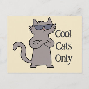 Einladungskarte für das 'Cool Cats Only'-Event