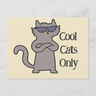 Einladungskarte für das 'Cool Cats Only'-Event