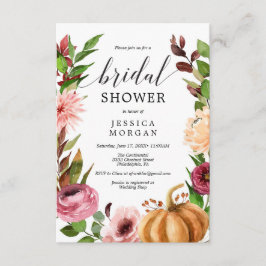 Einladungskarte für den Herbst Bliss Bridal Einladung