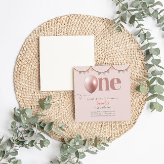 Einladungskarte für die erste Geburtstagskarte Einladung