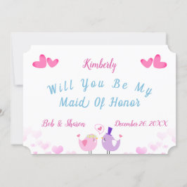 Einladungskarte für die niedliche Trauzeugin Einladung