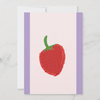 Einladungskarte für Erdbeeren Einladung