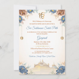 Einladungskarte für Floral Sukhmani Sahib Einladung
