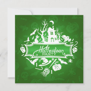 Einladungskarte für Halloween-Party Einladung