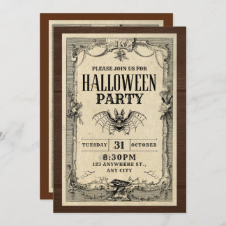 Einladungskarte für Halloween-Partys Einladung