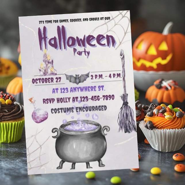 Einladungskarte für Hexen und Hexenmeister (Von Creator hochgeladen)