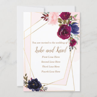 Einladungskarte für Hochzeiten, Einladungskarte Einladung