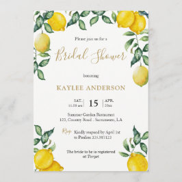 Einladungskarte für Lemons Bridal Dusche Einladung