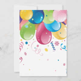 Einladungskarte für Party-Balloons Einladung