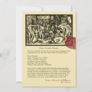 Einladungskarte für Skelette Einladung