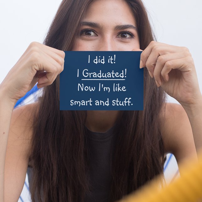 Einladungskarte für Smart Grad Funny Graduation Pa (Smart Grad Funny Graduation Party Invitation Card)