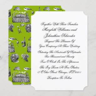 Einladungskarte für Toile & Kalligrafie Einladung