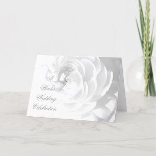 Einladungskarte für Winterhochzeiten