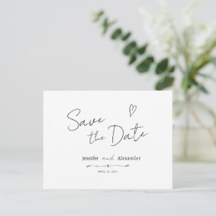 Einladungskarte Postkarte Save The Date modern hor