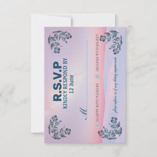 Einladungskarte RSVP in den schönsten Farben