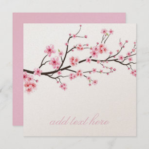 EINLADUNGSKARTE: SAKURA CHERRY BLOSSOMS EINLADUNG