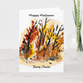 Einladungskarte zu Halloween - anpassen