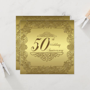 Einladungskarte zum 50. Hochzeitstag Einladung