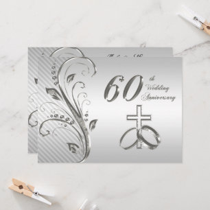 Einladungskarte zum 60. Hochzeitstag Einladung