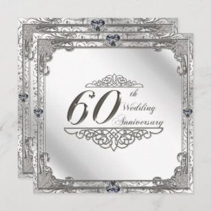 Einladungskarte zum 60. Hochzeitstag Einladung