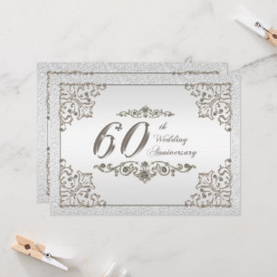 Einladungskarte zum 60. Hochzeitstag Einladung