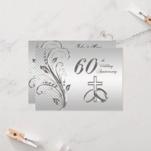 Einladungskarte zum 60. Hochzeitstag Einladung