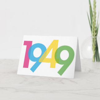 Einladungskarte zum 70. Geburtstag - 1949