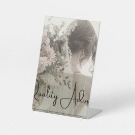 Einladungskarte zum Hochzeitstag Sockelschild