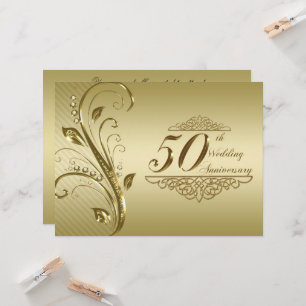 Einladungskarte zur 50. Goldenen Hochzeit Einladung