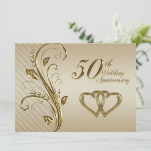 Einladungskarte zur 50. Hochzeitstag-Feier Einladung