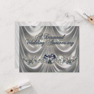 Einladungskarte zur 60. Hochzeitstag-Feier Einladung