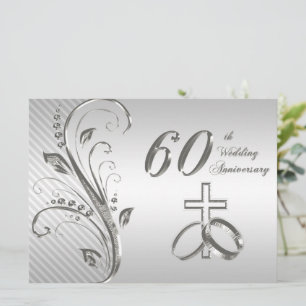 Einladungskarte zur 60. Hochzeitstagfeier Einladung