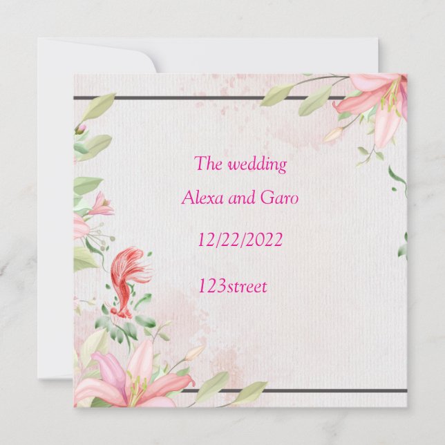 Einladungskarten (Vorderseite)