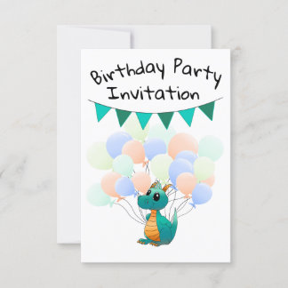Einladungskarten Drache Kindergeburtstag