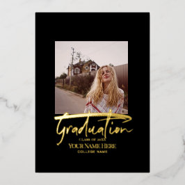 Einladungskarten für Abschlüsse Folien Feiertagskarte