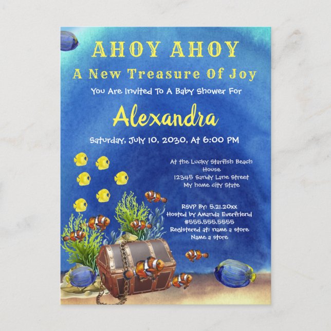 Einladungspostkarte (Vorderseite)