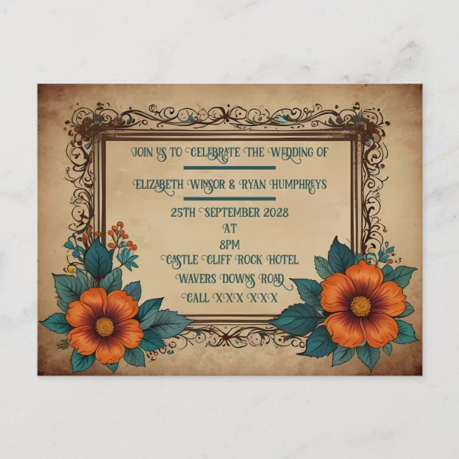 Einladungspostkarte Ankündigungspostkarte (Vorderseite)