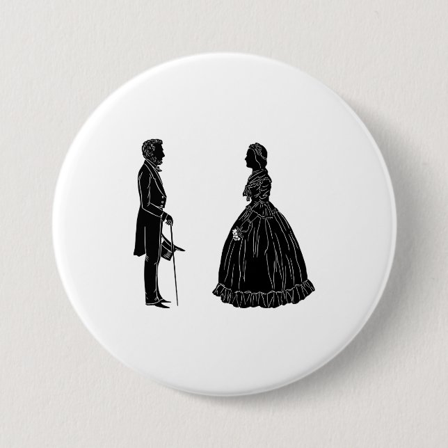 Einladungspostkarte Button (Vorderseite)
