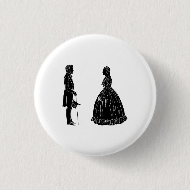 Einladungspostkarte Button (Vorderseite)