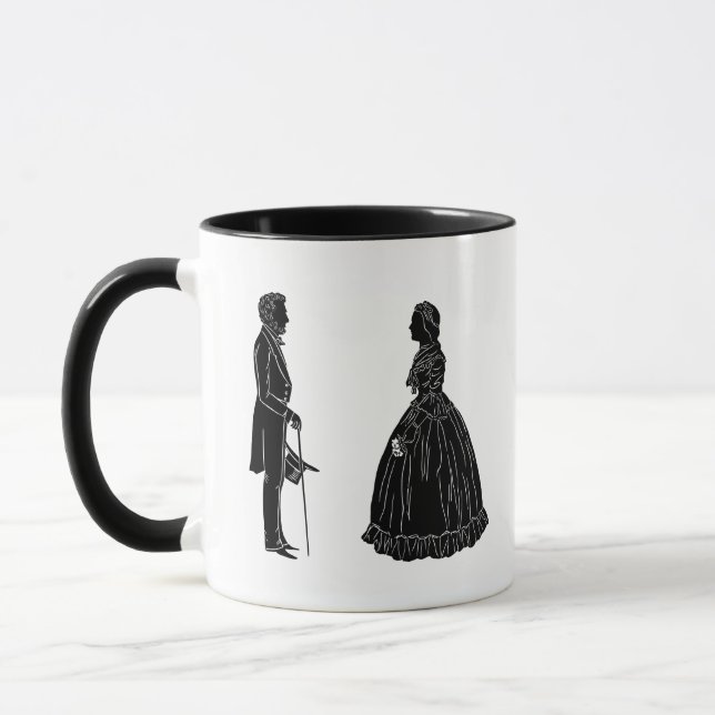 Einladungspostkarte Tasse (Links)