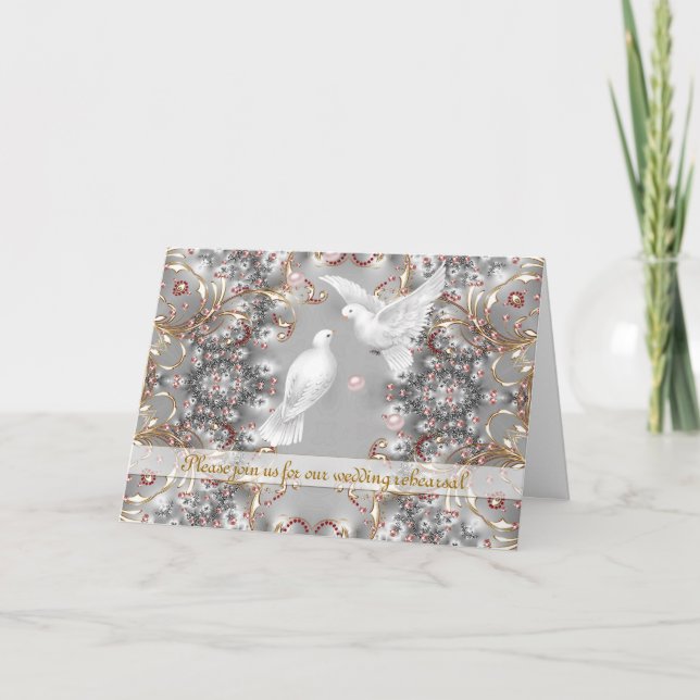 Einladungstruppe für Hochzeitstiege Probe Einladung (Vorderseite)