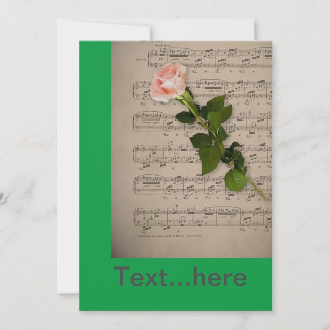 Einladungsvorlage für Hochzeitkarten Einladung (Vorderseite)