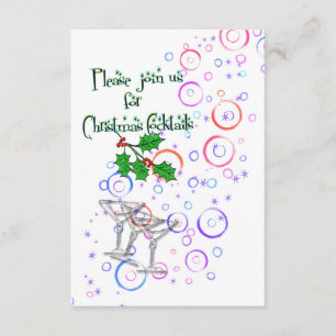 Einladungsweihnachtscocktails Einladung