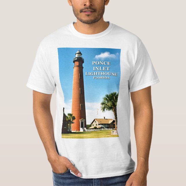Einlass-Leuchtturm Ponce Des Leon, Florida-T - T-Shirt (Vorderseite)