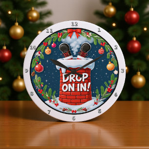 Einlassen Große Wanduhr