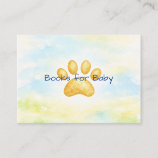 Einlegekartenbücher für Baby Begleitkarte