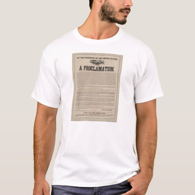 Einleitende Emanzipations-Proklamations-Breitseite T-Shirt (Vorderseite)