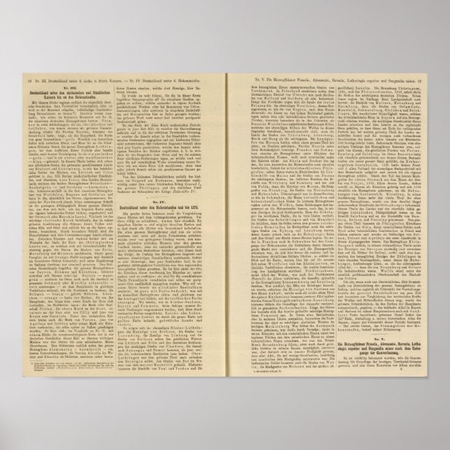 Einleitung 1819 Deutschland IIIV Poster (Vorne)