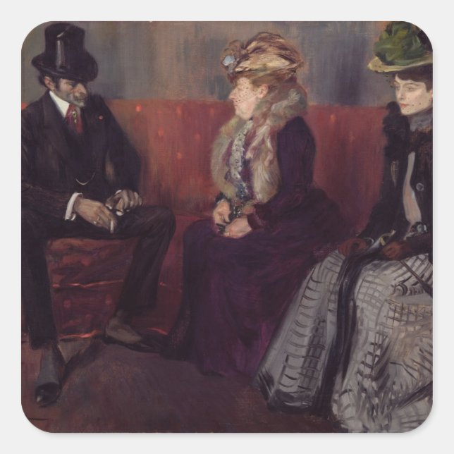 Einleitung, 1902 quadratischer aufkleber (Vorderseite)