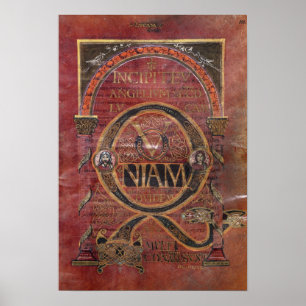 Einleitung des Evangeliums von St Luke Poster
